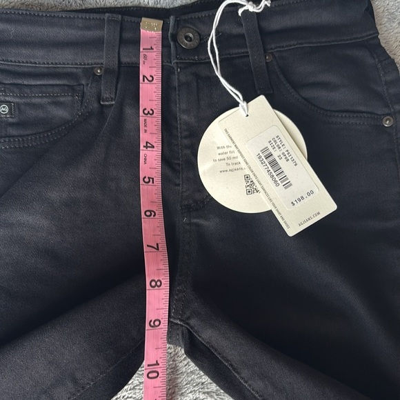 AG The Farrah High Waist Skinny Jeans in Opulent Black Size 23 NWT - Picture 6 of 8